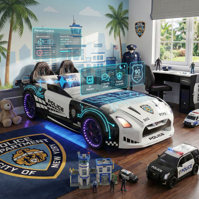 AI Genius GTR Police Car Bed