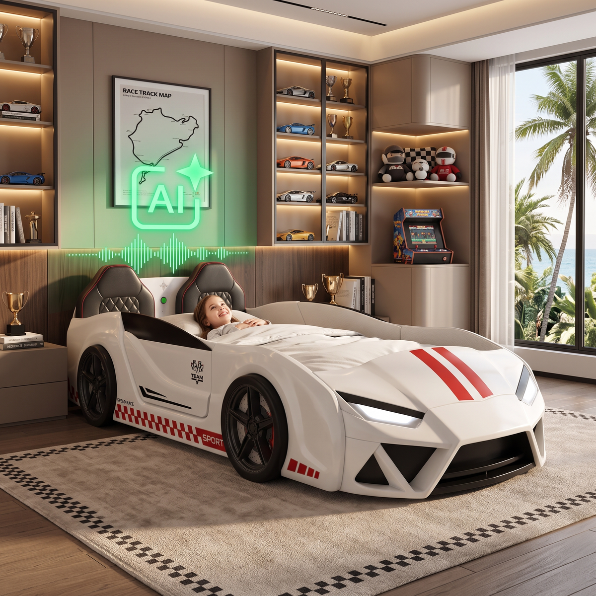 AI Genius Velocity Racer Bed
