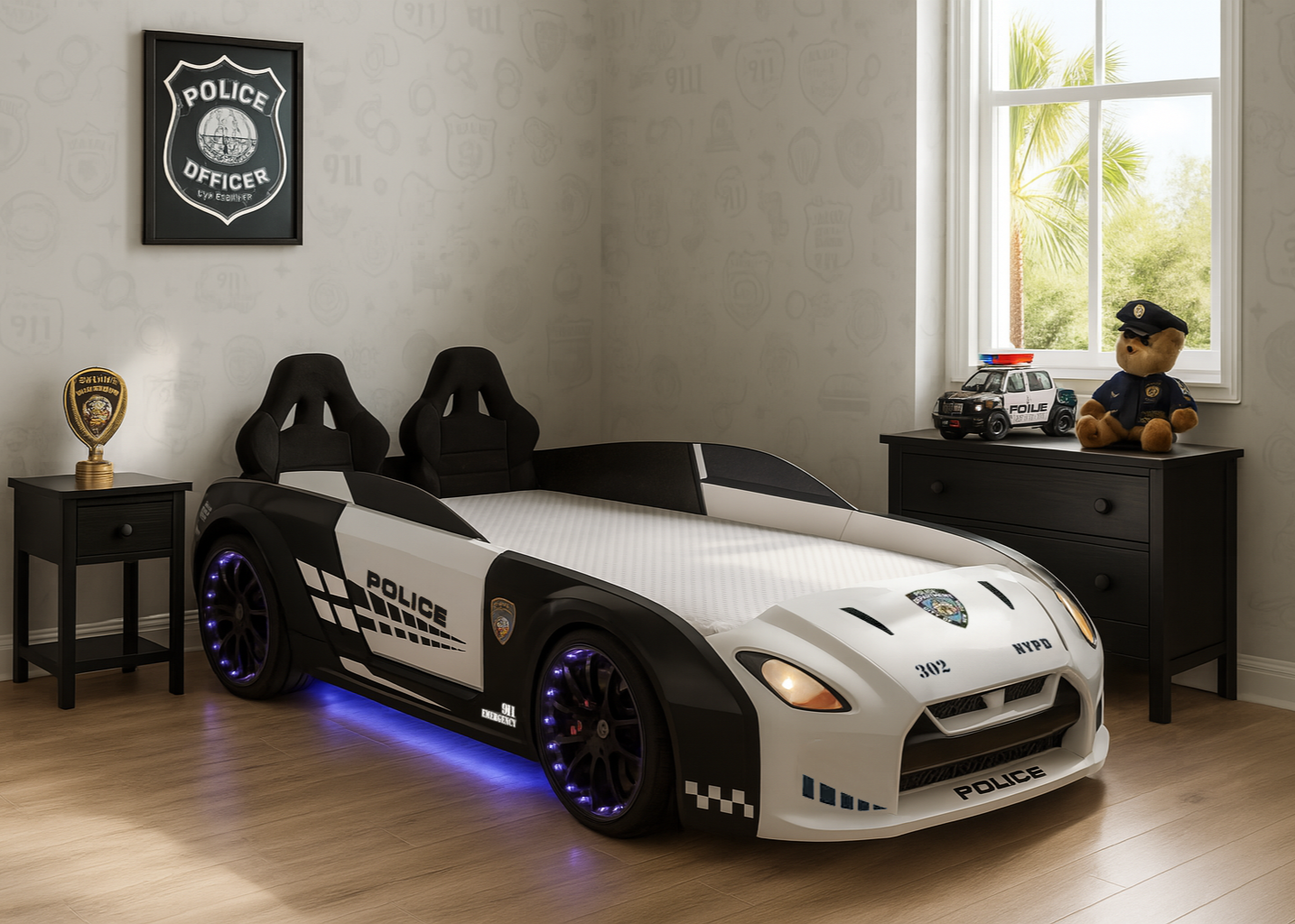 GTR Police Car Bed