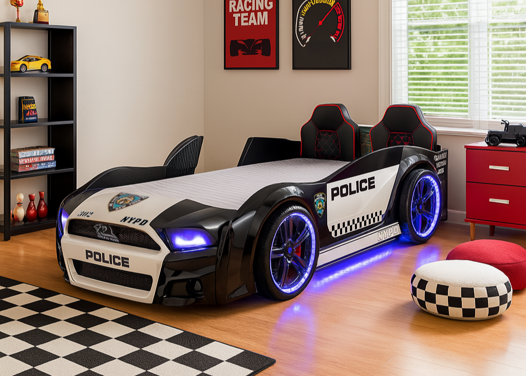 Muscle Police Car Bed