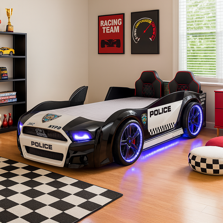Muscle Police Car Bed