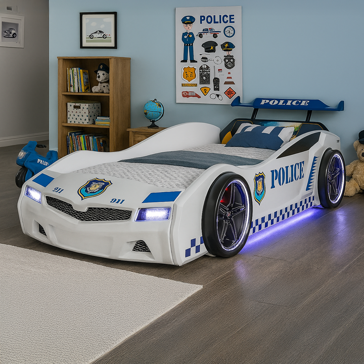 Thunder Police Car Bed