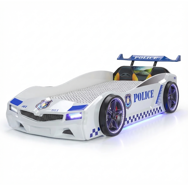 Thunder Police Car Bed