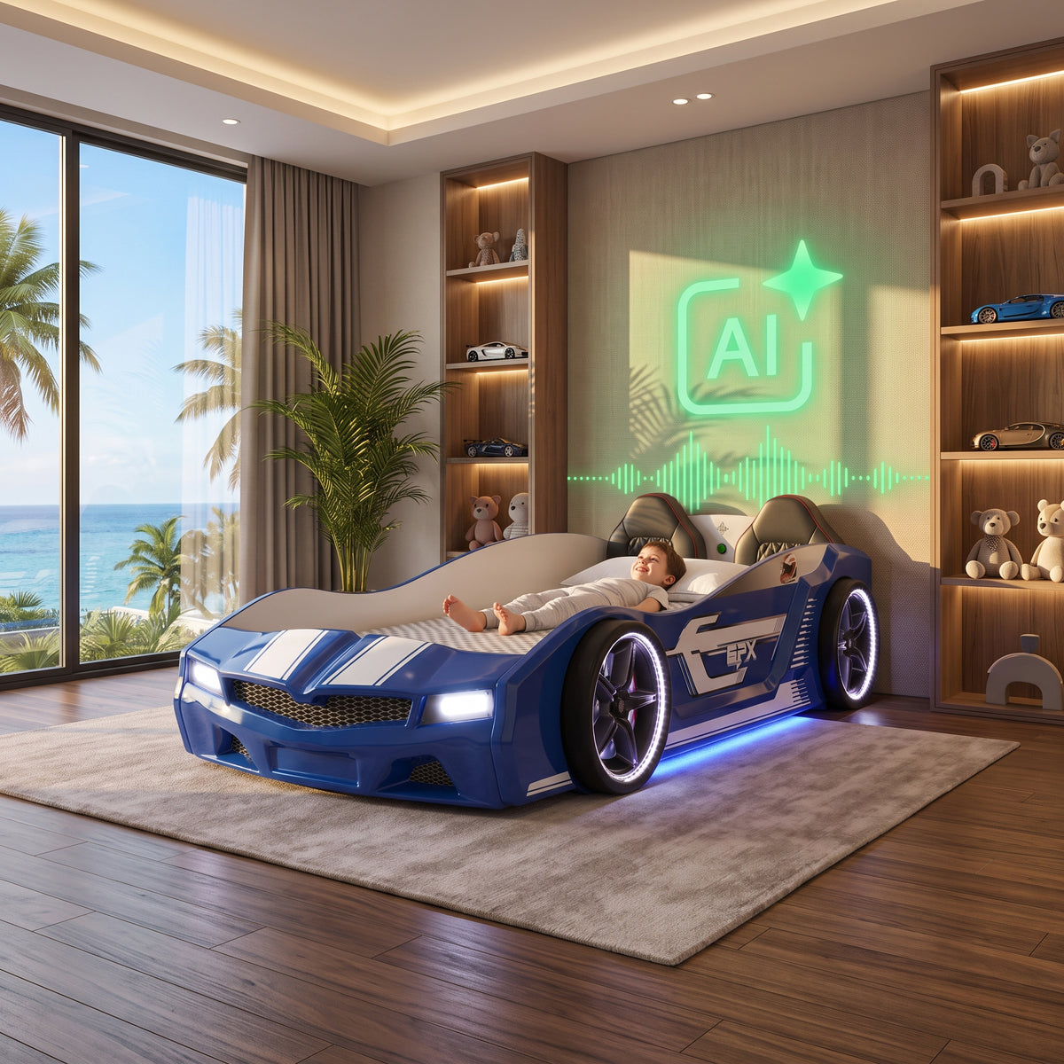AI Genius Thunder Racer Bed