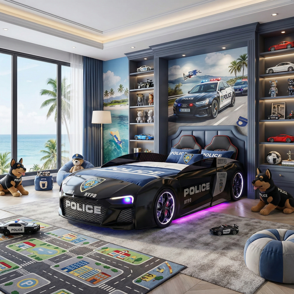 V12 Police Car Bed