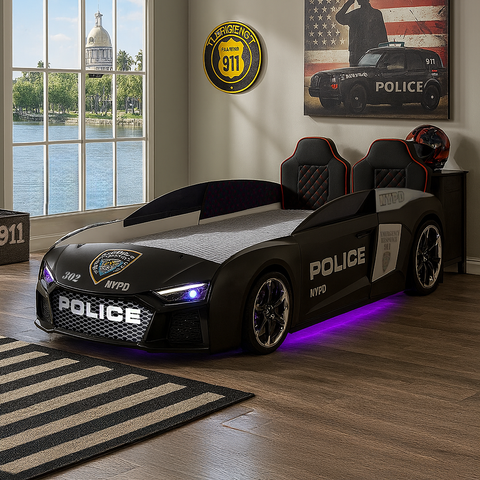 V12 Police Car Bed