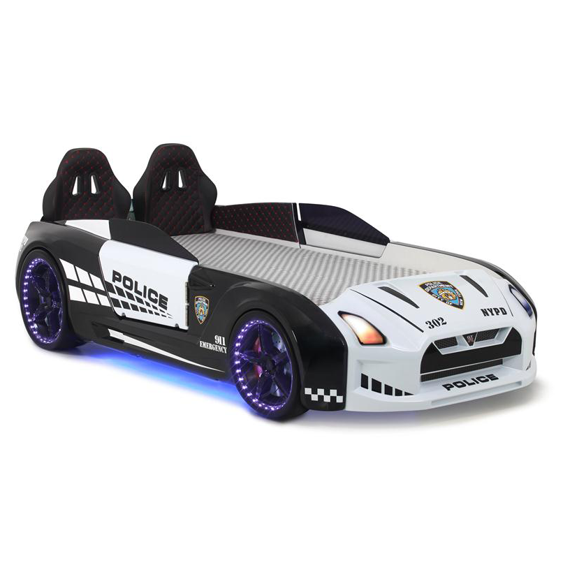 GTR Police Car Bed for kids, police car bed design inspired by GTR police style