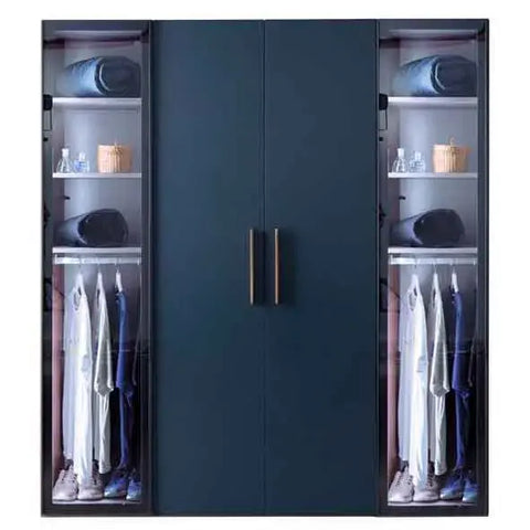 Orion Armoire with Sides Glass Door (4 Doors)