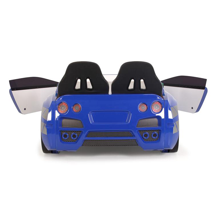 Blue GTR Racer Bed with open car door design, perfect GTR Car Bed for kids