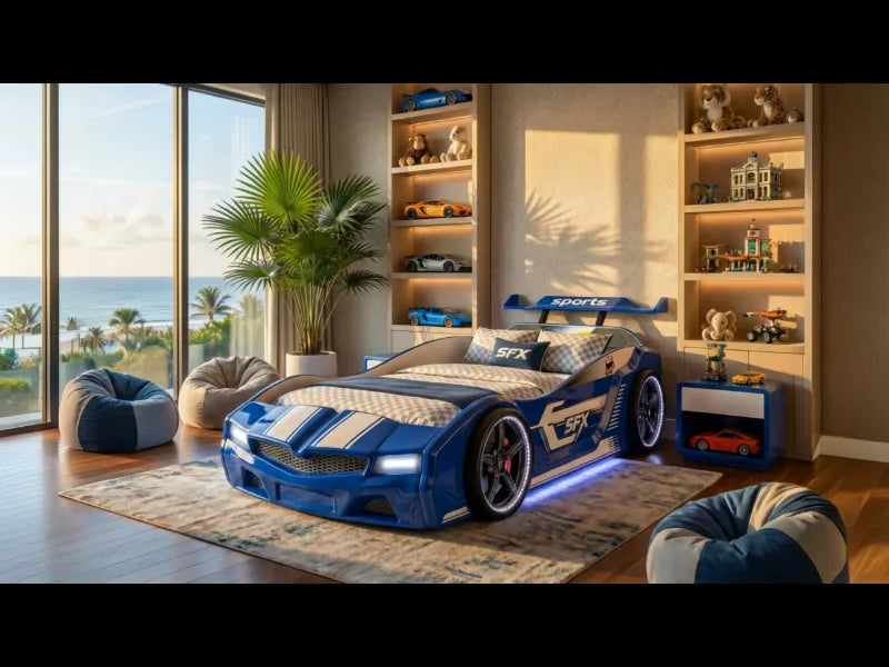 LyndaKids V12 Racer Bed in Action
