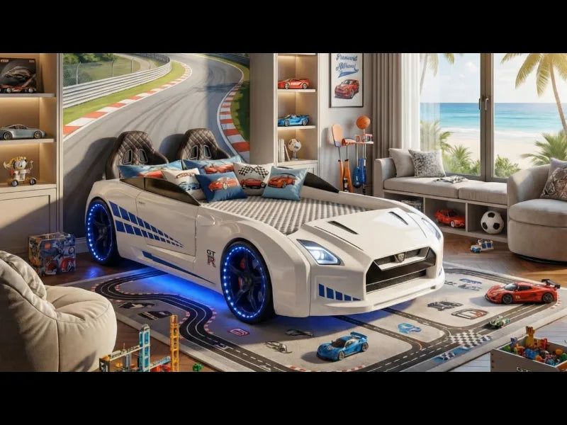LyndaKids GTR Racer Bed in Action